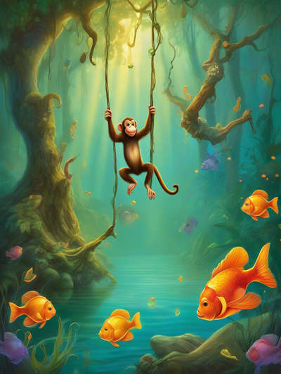 The monkey and the jelly-fish