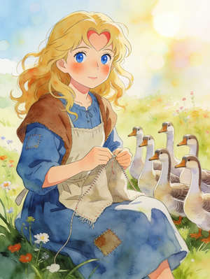 LITTLE ANNIE THE GOOSE-GIRL