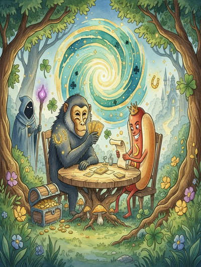 Poker Face the Baboon and Hot Dog