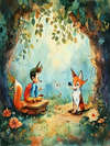 PINOCCHIO AGAIN MEETS THE FOX AND THE CAT