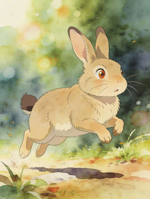 THE STORY OF A BOLD RABBIT WITH COCK EYES AND A SHORT TAIL