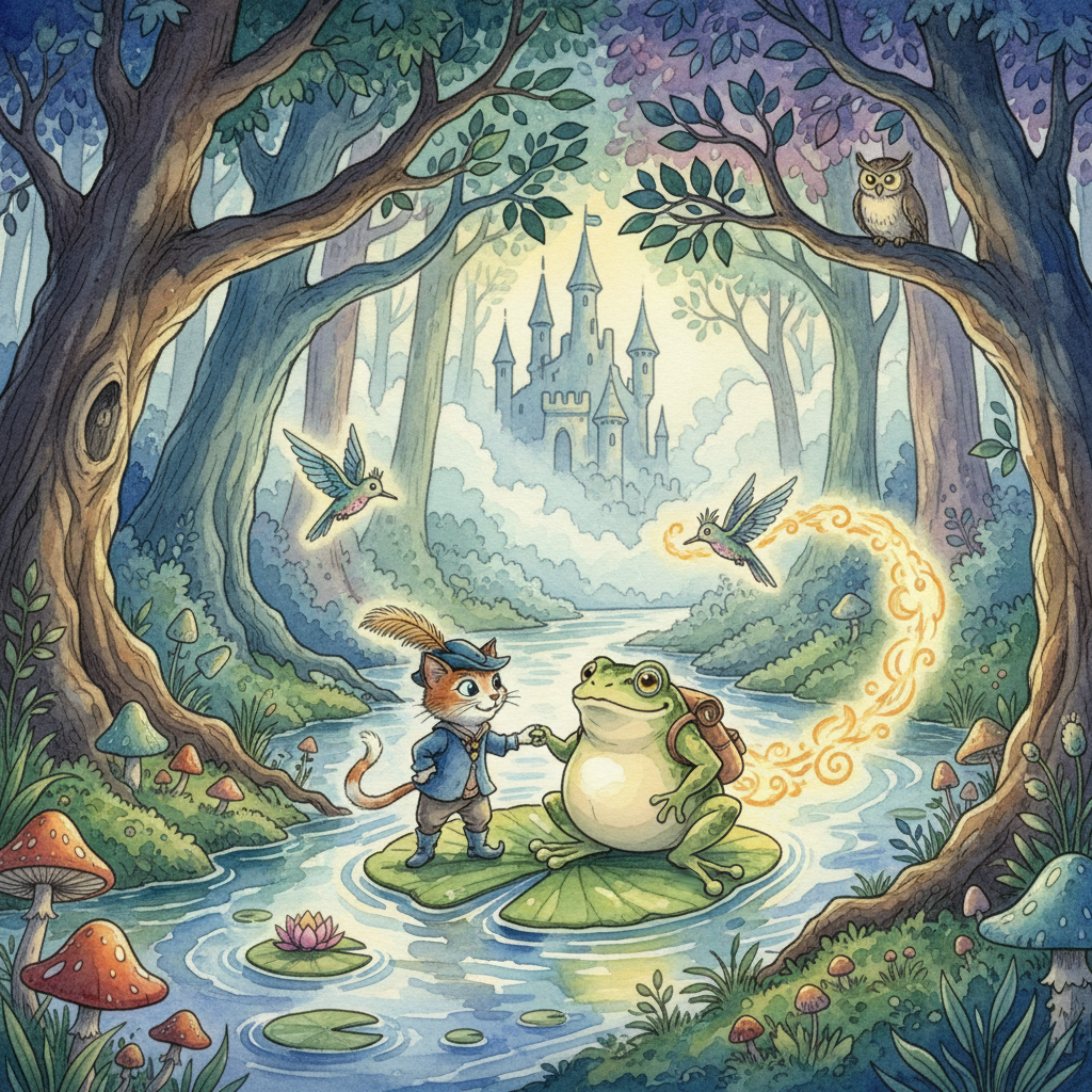 PUSS, JR., MEETS MR. ROWLEY FROG