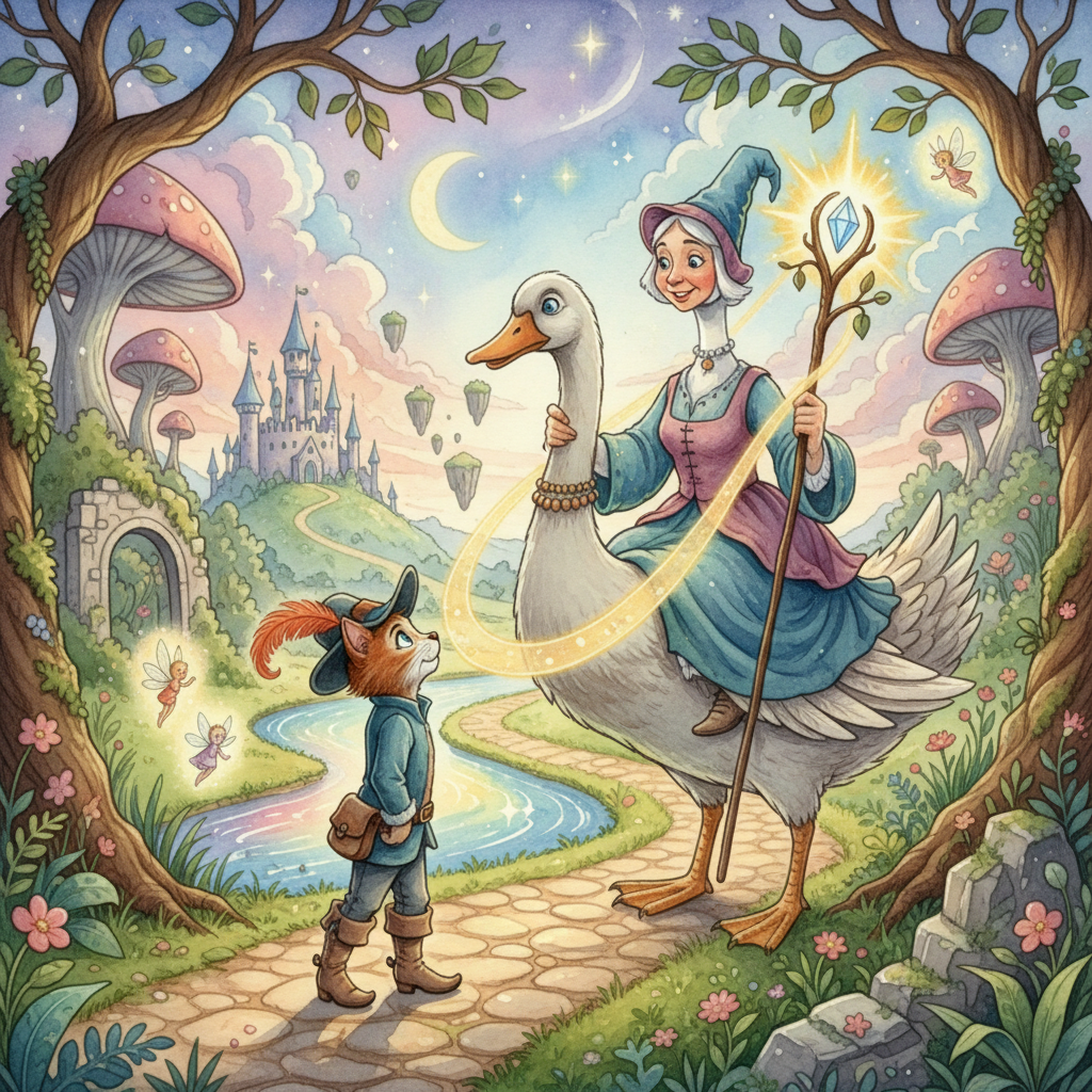 PUSS MEETS MOTHER GOOSE