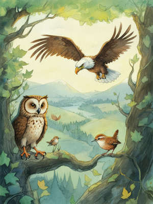 WHY THE WREN FLIES CLOSE TO THE EARTH