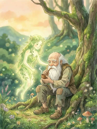 OLD PIPES AND THE DRYAD