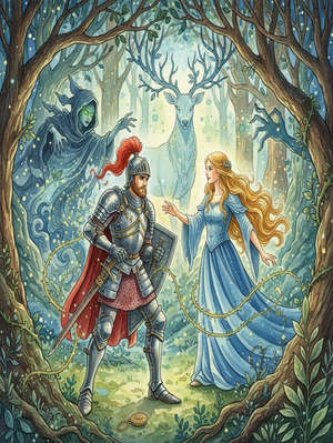OF THAT WHICH THE KNIGHT ENCOUNTERED IN THE WOOD