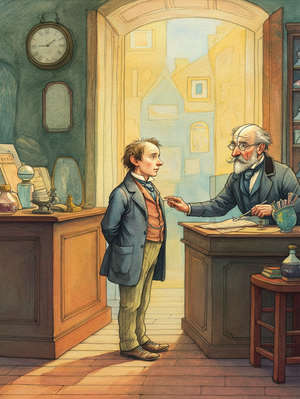 THE FABLE OF THE VISITOR WHO GOT A LOT FOR THREE DOLLARS