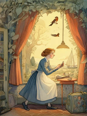 THE FABLE OF THE APPREHENSIVE SPARROW AND HER DAILY ESCAPE