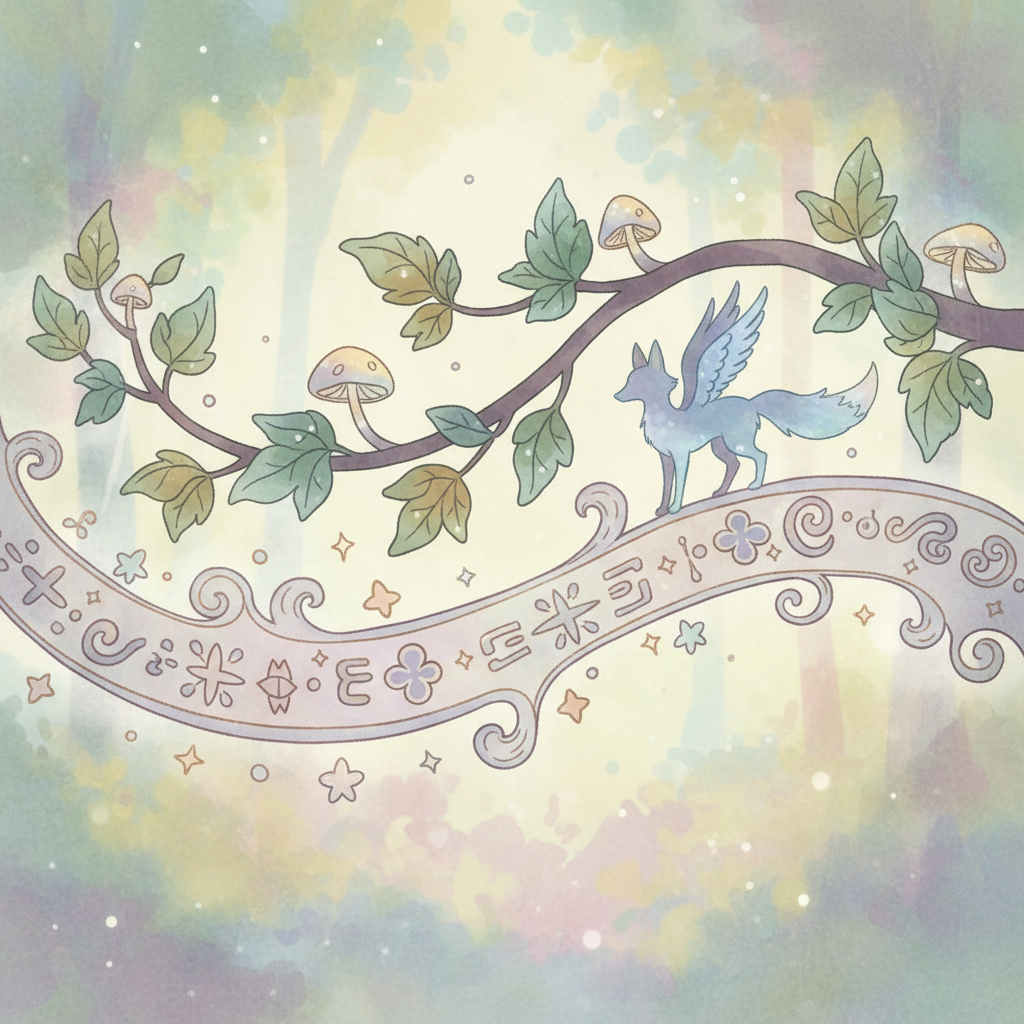 Ghibli-style decorative element for i 333.