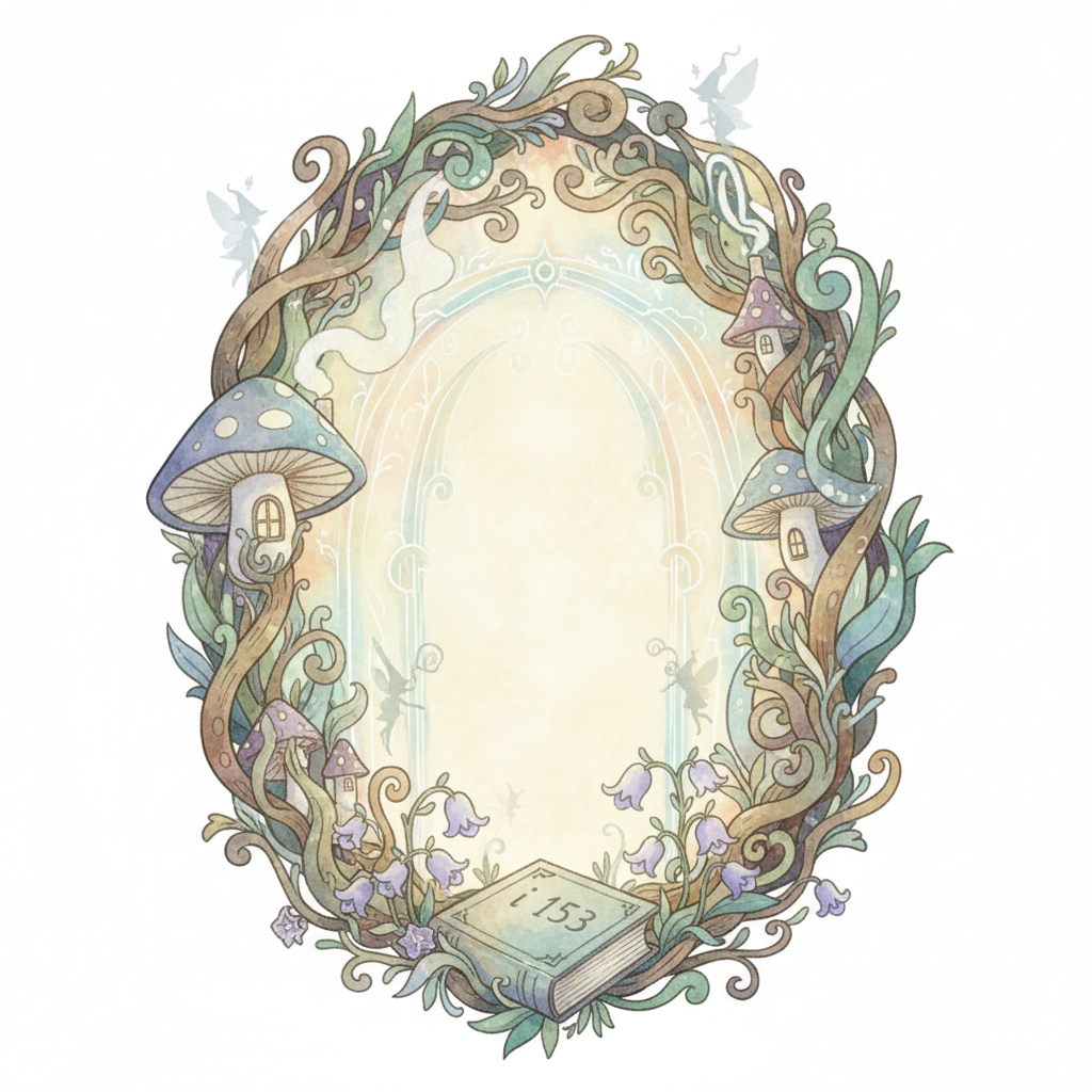 Ghibli-style decorative element for i 045.