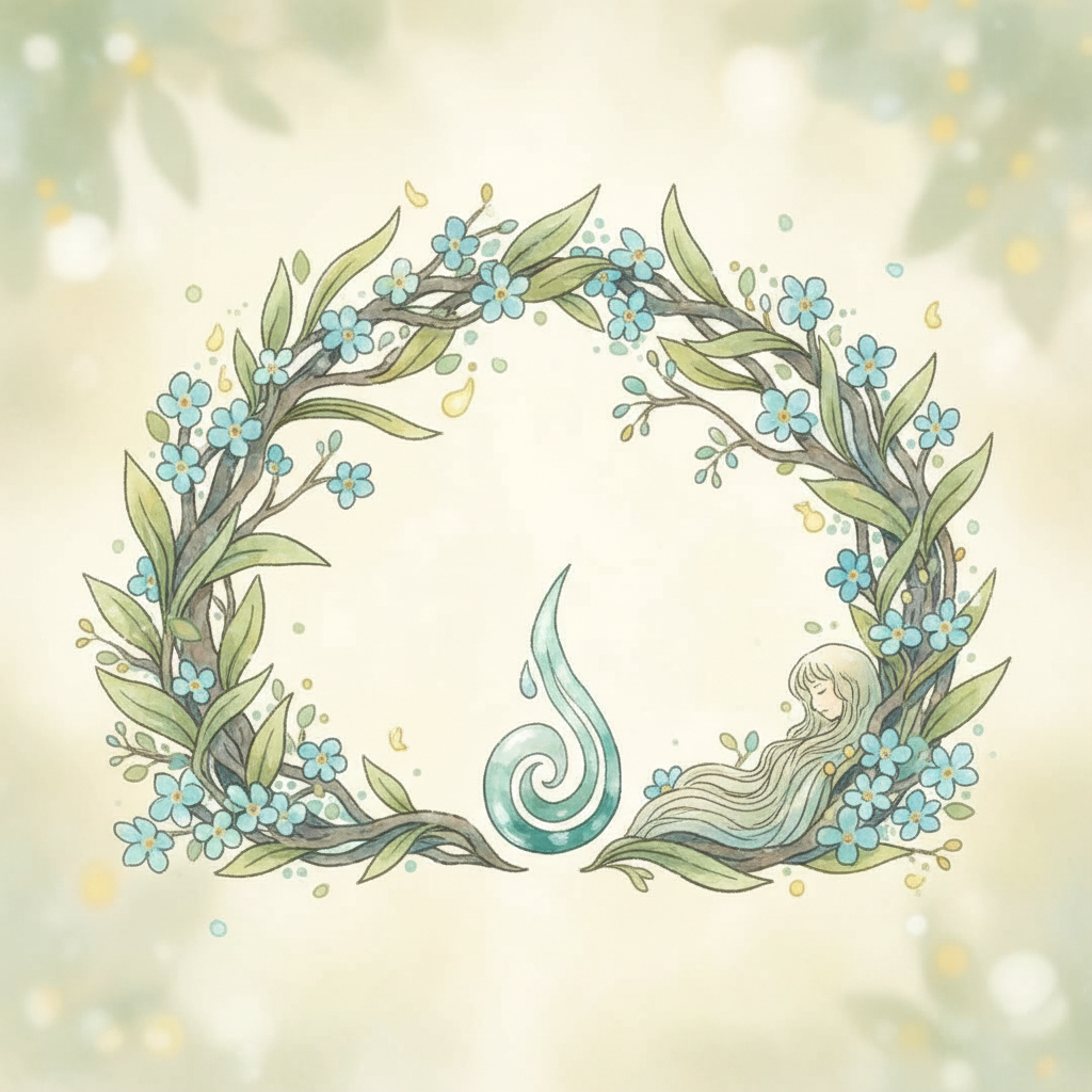 Ghibli-style decorative element for i 199.