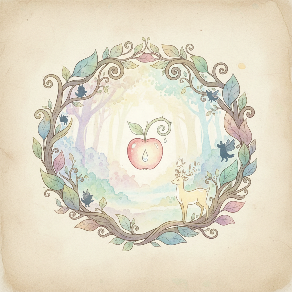 Ghibli-style decorative element for i 040.