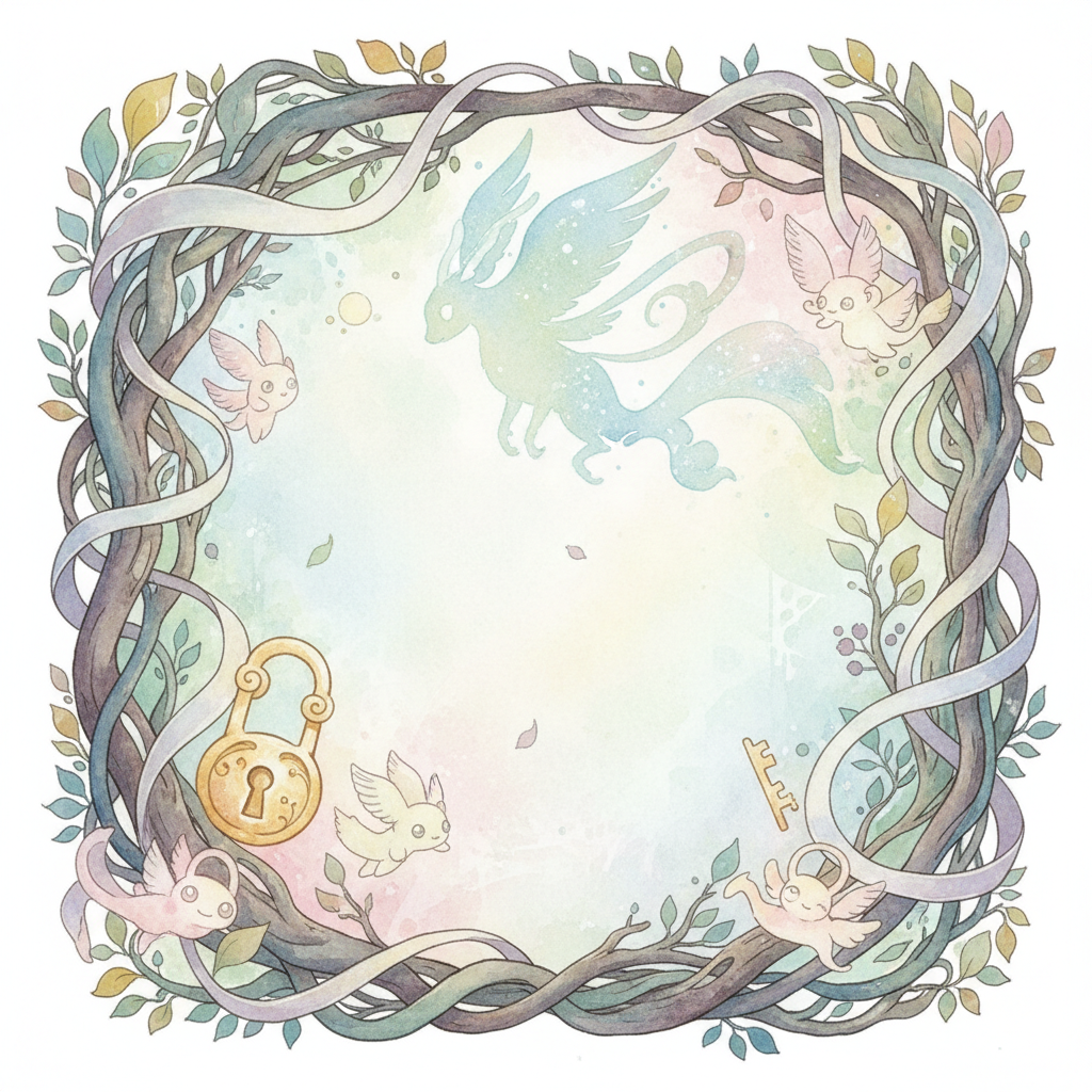 Ghibli-style decorative element for i 345.