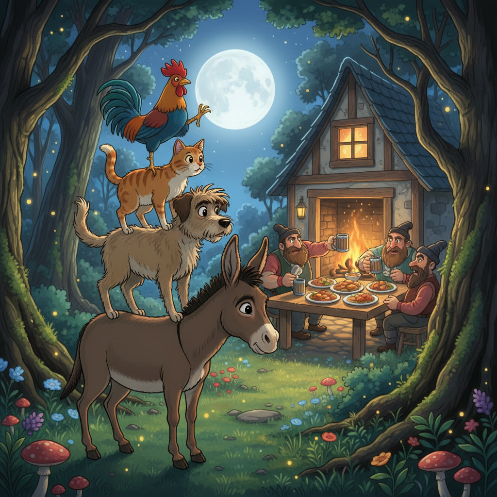Cover: THE BREMEN TOWN-MUSICIANS