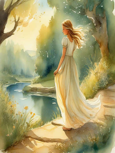 THE GOOSE-GIRL AT THE WELL