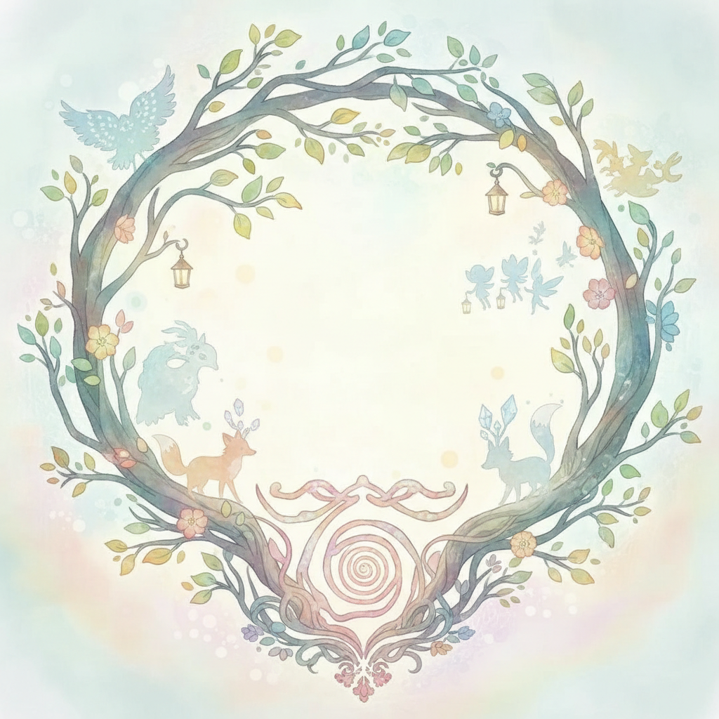 Ghibli-style decorative element for i 343.