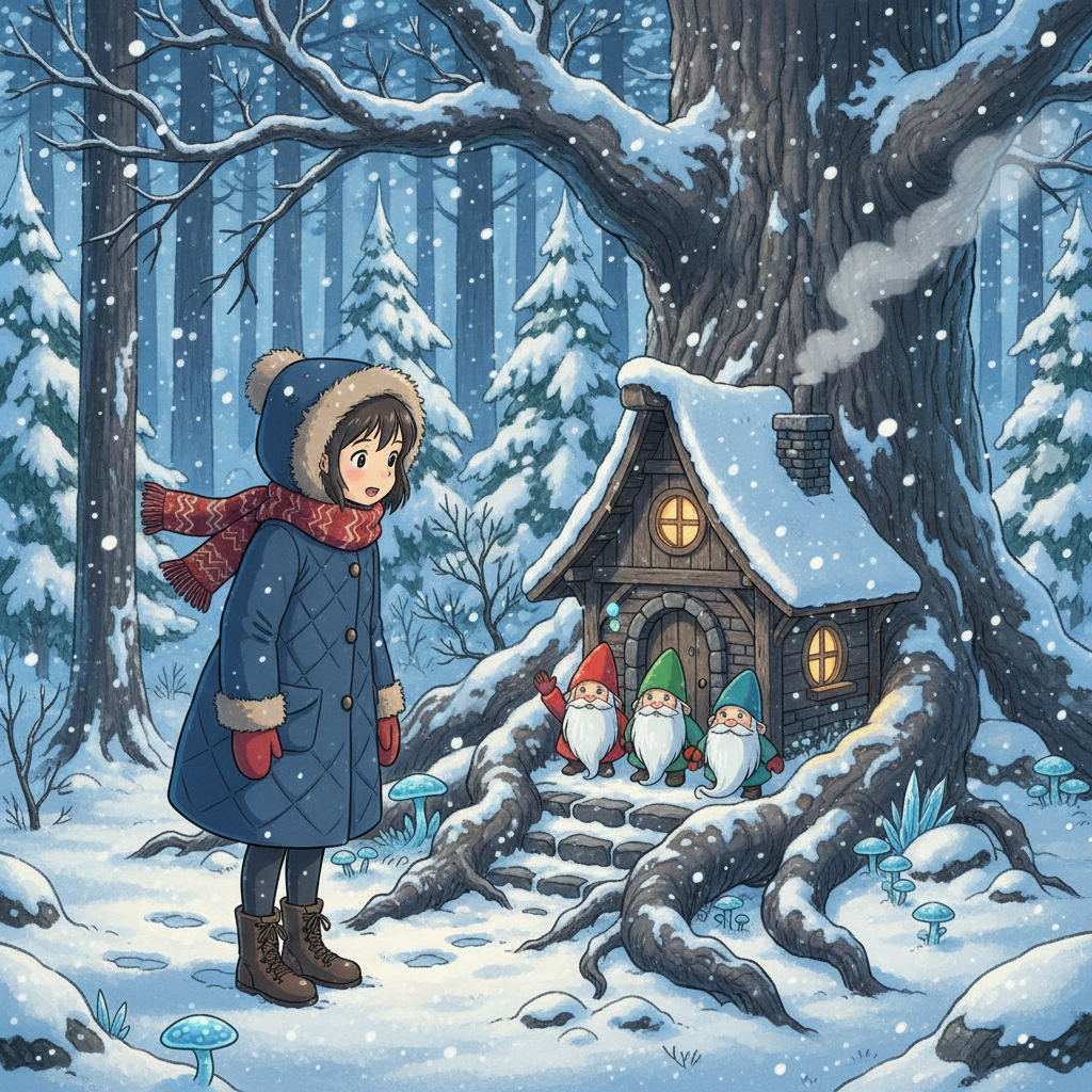 Cover: THE THREE LITTLE MEN in THE WOOD