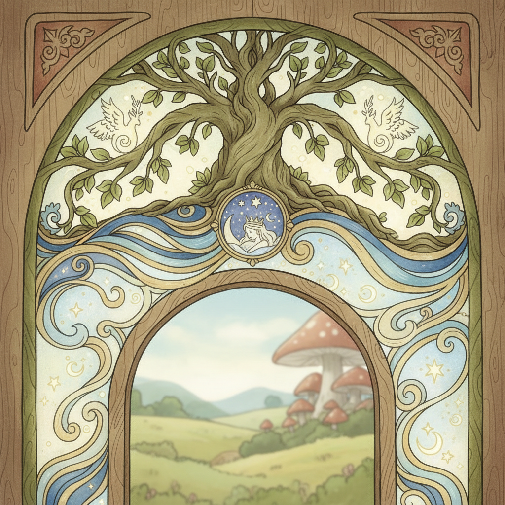 Ghibli-style decorative element for i 313.