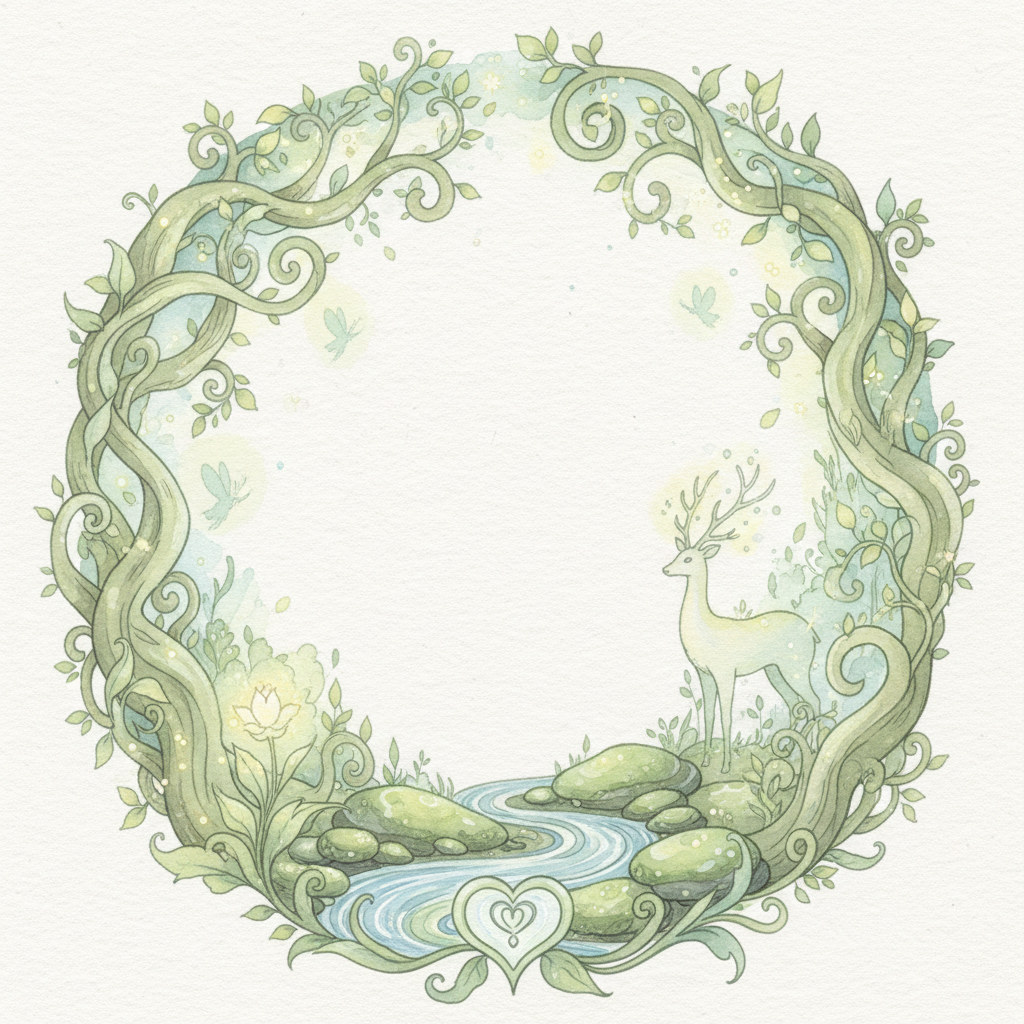 Ghibli-style decorative element for i 264.