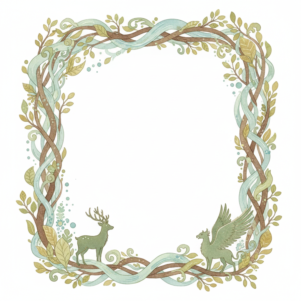 Ghibli-style decorative element for i 075.