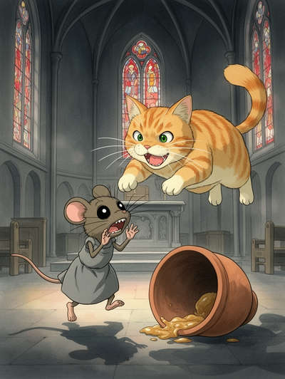 Cat and mouse in partnership