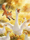 The fox and the geese