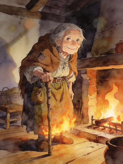 The old beggar-woman