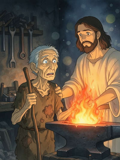 The old man made young again