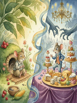 THE COUNTRY MOUSE AND THE TOWN MOUSE