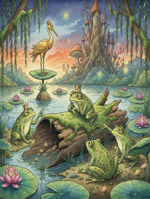 THE FROGS ASK FOR A KING