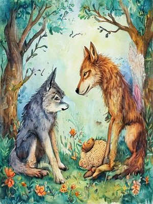 THE WOLF AND THE LAMB