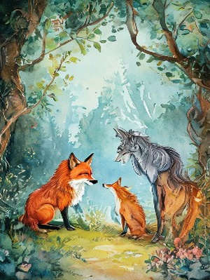 The Fox, the Wolf, and the horse