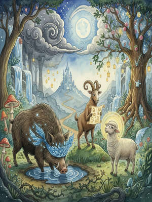 The Hog, the Goat, and the Sheep