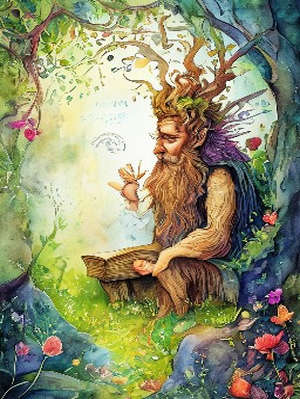 The Man and the Wooden God