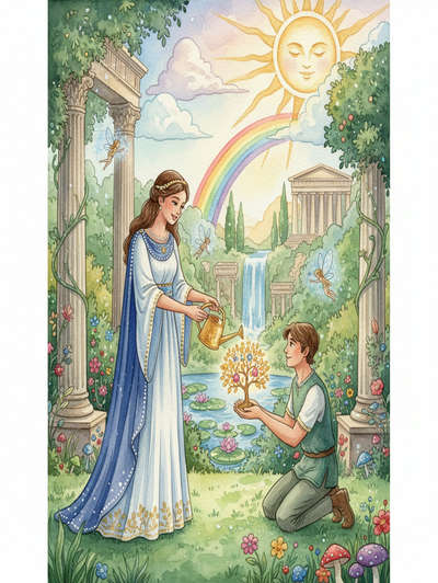 The Greek Princess and the Young Gardener