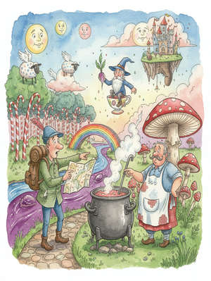 THE TRAVELLER, THE COOK, AND THE LITTLE OLD MAN