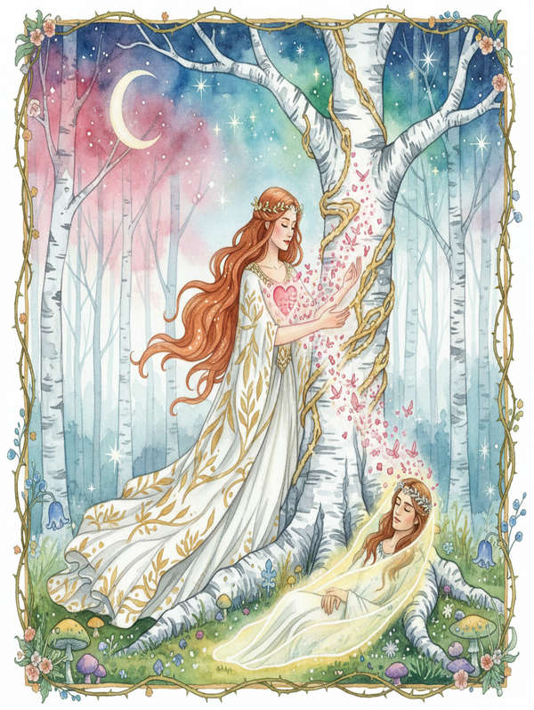 White Birch poster preview