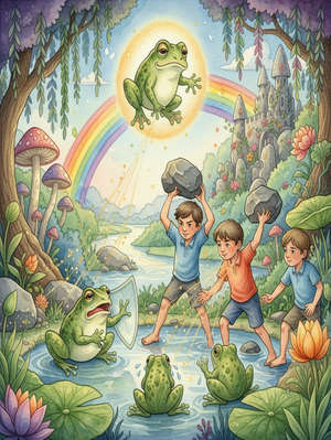THE BOYS AND THE FROGS