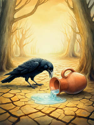 THE CROW AND THE PITCHER