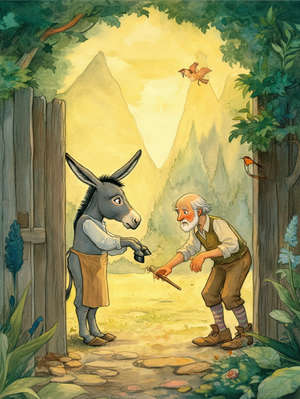 THE DONKEY AND HIS MASTERS