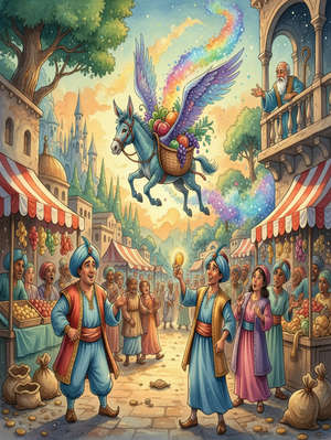 THE GROCER AND HIS DONKEY