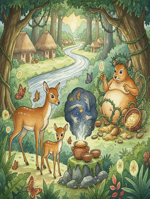 GREEDY FAWN AND THE PORRIDGE