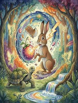 WHY THE HARE HAS A SPLIT LIP AND SHORT TAIL