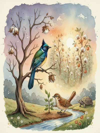THE BULBUL AND THE COTTON-TREE