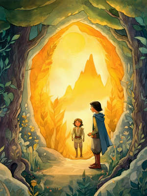 How Eean and Bird-of-Gold Were Pursued by Zabulun the Enchanter and how They Went to the Cave of Chiron the Centaur