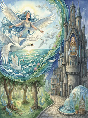 The Sea-Maiden who became a Sea-Swan
