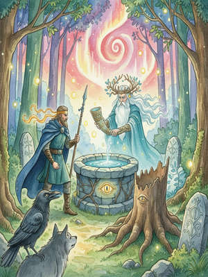 ODIN GOES TO MIMIR'S WELL