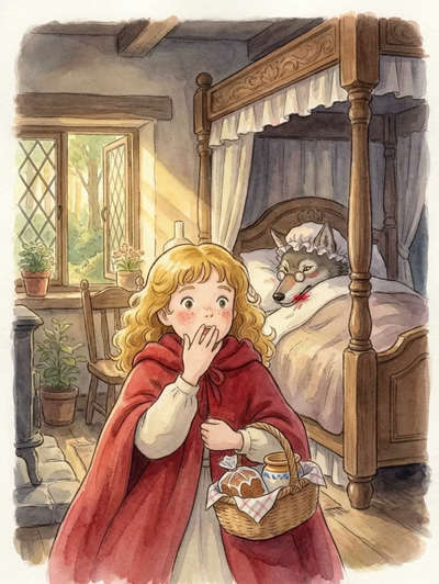 The sleeping beauty in the wood