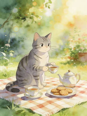MISS PUSSYCAT'S TEA PARTY