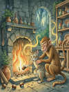 THE CAT, THE MONKEY, AND THE CHESTNUTS
